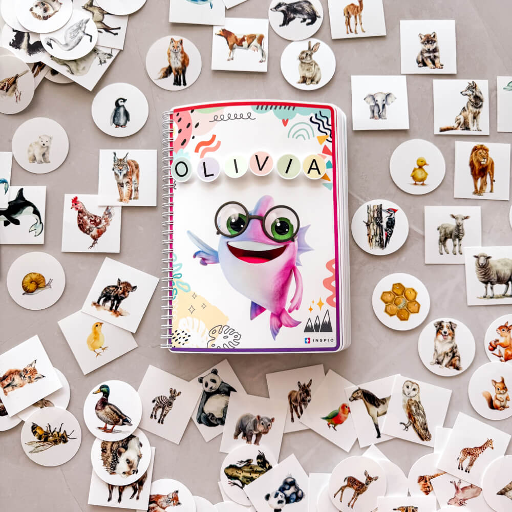 Montessori-kirja - löydä eläinpari - Universal-kirja